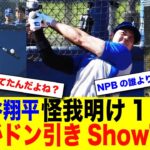 大谷翔平が世界に衝撃を与えた！怪我明け一発目のバッティング！【なんJ プロ野球反応】