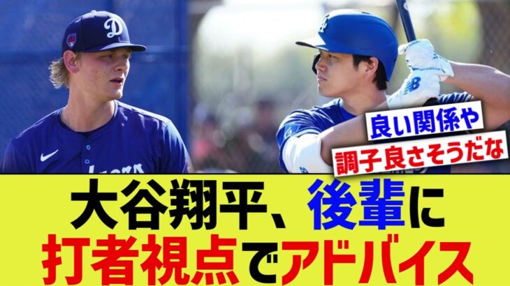 大谷翔平、後輩に打者視点でアドバイス【なんJ プロ野球反応】