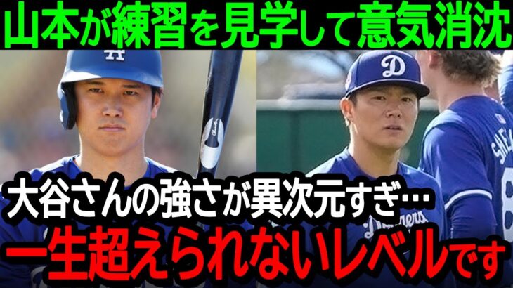 山本由伸が大谷の練習を見学して意気消沈「大谷さんの強さが練習時から異次元すぎる…僕では一生超えられないレベルです」【海外の反応/MLB/野球】