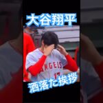 【MLB】小洒落たあいさつをする大谷翔平 #大谷翔平 #shoheiohtani #mlb #mvp #wbc #angels #dodgers #侍ジャパン #エンゼルス