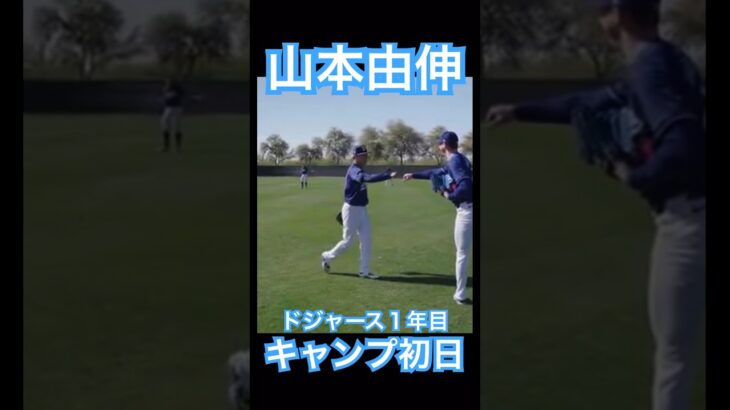 【MLB】ドジャース山本由伸、キャンプ初日からブルペン入り #大谷翔平 #shoheiohtani #mlb #mvp #wbc #angels #dodgers #侍ジャパン #エンゼルス