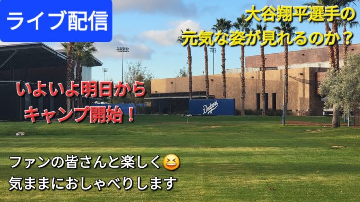 【ライブ配信】大谷翔平選手の元気な姿が見れるのか❓いよいよ明日からキャンプ開始です⚾️ファンの皆さんと楽しく😆気ままにおしゃべりします✨Shinsuke Handyman がライブ配信中！