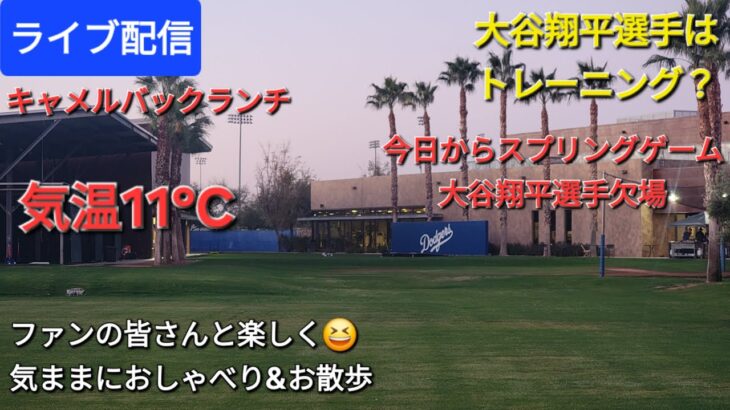 【ライブ配信】大谷翔平選手は今日もトレーニング❓今日からスプリングゲーム⚾️ファンの皆さんと楽しく😆気ままにおしゃべり&お散歩💫Shinsuke Handyman がライブ配信中！