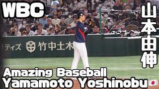 【WBC】YoshinobuYamamoto WBC Japan vs Australia 日本代表山本由伸の弾丸投球が炸裂する瞬間‼︎