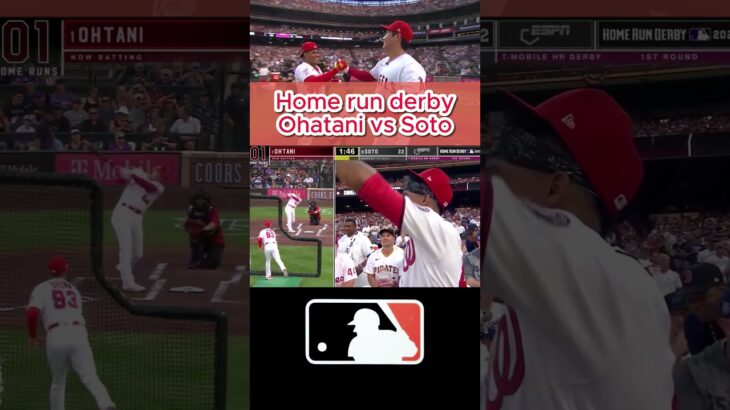 home run derby shohei ohtani vs soto vol1 #shorts #mlb #大谷翔平