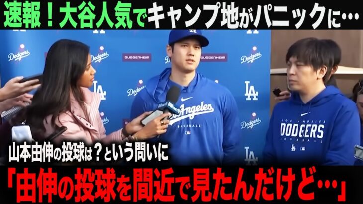 【海外の反応】大谷キャンプ初日！キャンプ地のアリゾナが大谷人気でパニック状態に…「こんな光景、いままで見たことがない…」　ohtani 大谷翔平  トラウト　ムーキー・ベッツ　フリーマン　カーショウ