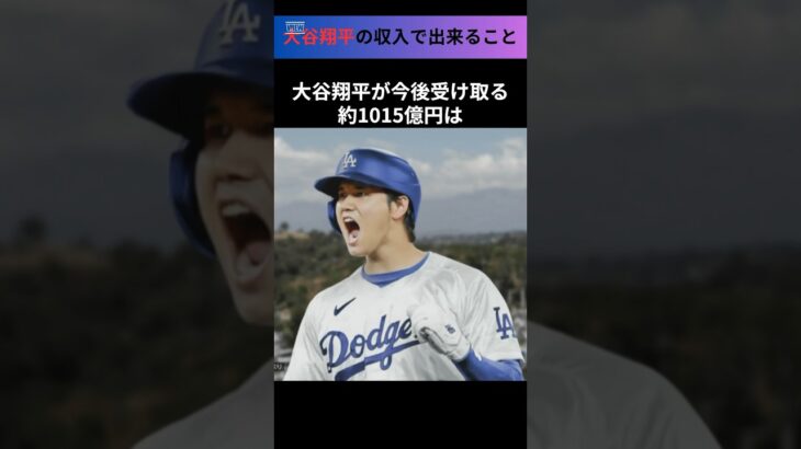 大谷翔平の収入で出来ること