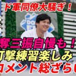 大谷翔平 ドジャース同僚大騒ぎ！コメント総ざらい！「自慢なんだが！三球三振させたことがあるんだ」「打撃練習楽しみ！」「アシュリー動画は最高！」「ポルシェプレゼントの本当の意味？」「まずゲーム対戦だね」