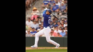 大谷翔平　2ランHR！オープン戦2本目(2024年3月13日)