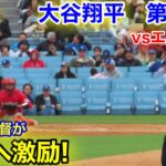 速報！監督が愛の激励！大谷翔平　第3打席【3.24現地映像】エンゼルス0-4ドジャース2番DH大谷翔平  4回裏1死ランナーなし