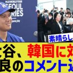 大谷、韓国に対し最良のコメント返答【なんJ プロ野球反応】