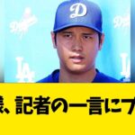 大谷翔平、記者の一言にプチギレ【なんJ反応】