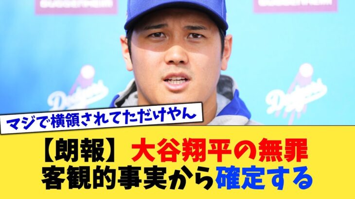 【朗報】大谷翔平の無罪、客観的事実から確定する【なんJ プロ野球反応集】【2chスレ】【5chスレ】