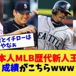 日本人MLB歴代新人王の成績がこちらwww【なんJ プロ野球反応集】【2chスレ】【5chスレ】