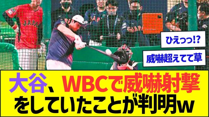 大谷、WBCで威嚇射撃をしていたことが判明ww【プロ野球なんJ反応】