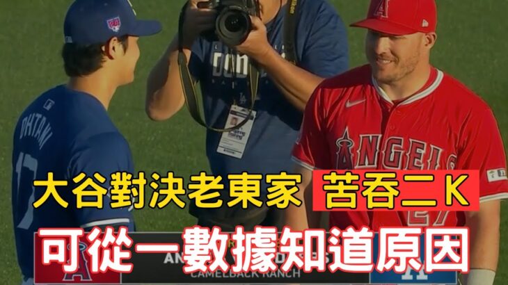 大谷翔平面對老東家天使打擊熄火！三打數無安打遭兩次三振！