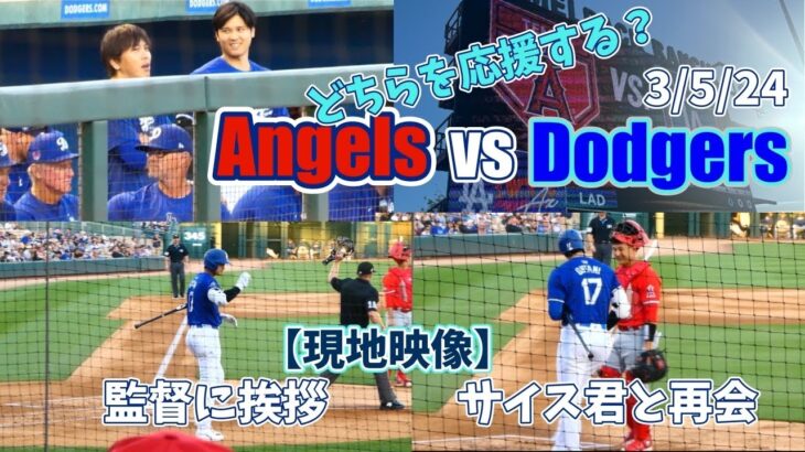 ついに来た。大谷選手、古巣のエンゼルスと初対戦！どっちを応援したらいいのか悩みました【現地映像】