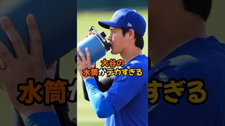 水筒もビッグな大谷翔平