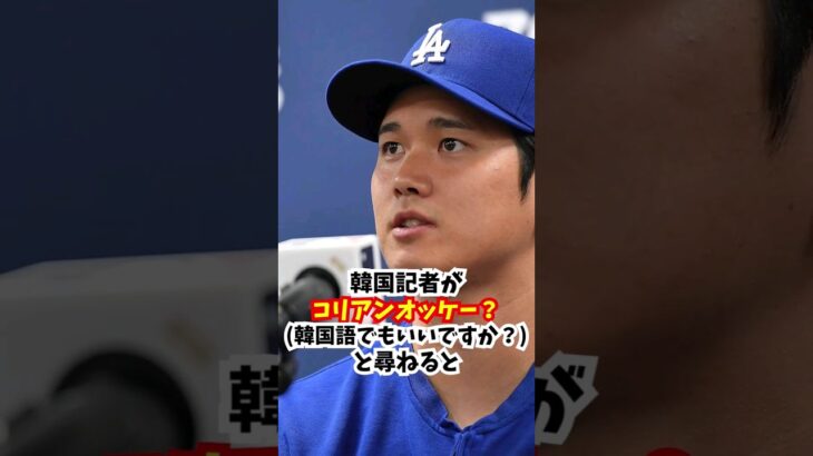 大谷翔平が韓国の会見で畜タニさんを発症してしまう…#大谷翔平 #ベッ谷マン #エピソード