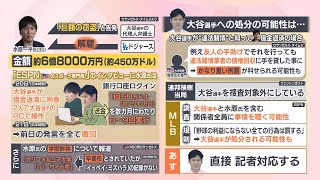 【大谷選手あす記者対応】水原氏めぐる違法賭博スキャンダルで広がる波紋　ドジャースも本格調査へ　過去に処分を受けた選手のケースは…