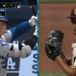 【大谷 vs ダルビッシュ 大注目の初対決！】大谷の第1打席はショートゴロに倒れる。初対決はダルビッシュに軍配