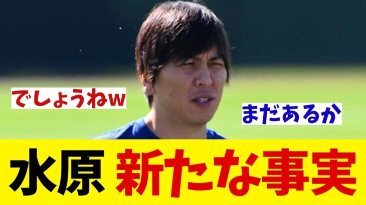 違法賭博問題の水原氏について新たな情報が！？【野球情報】【2ch 5ch】【なんJ なんG反応】