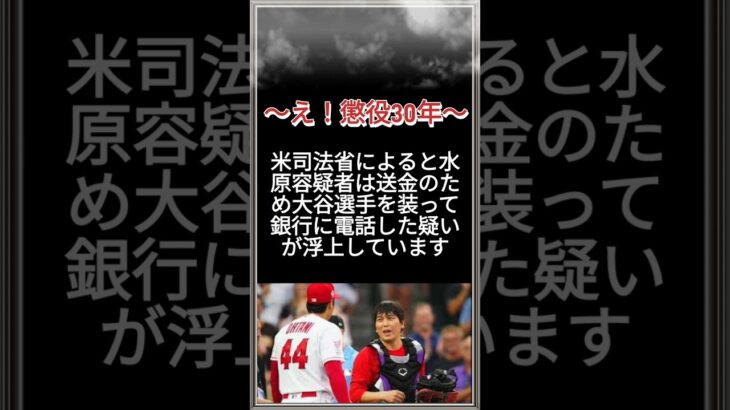 ～え！懲役30年～ #水原一平 #大谷翔平