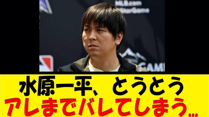 水原一平、とうとうアレまでバレてしまう…【反応集】【野球反応集】【なんJ なんG野球反応】【2ch 5ch】