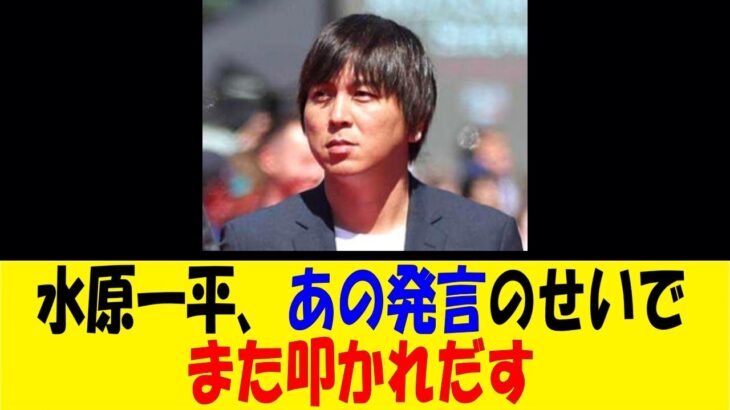 水原一平、あの発言のせいでまた叩かれだす【反応集】【野球反応集】【なんJ なんG野球反応】【2ch 5ch】