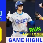 Los Angeles Dodgers Vs. Padres Game Highlights (4/12/24) | MLB Highlights 2024