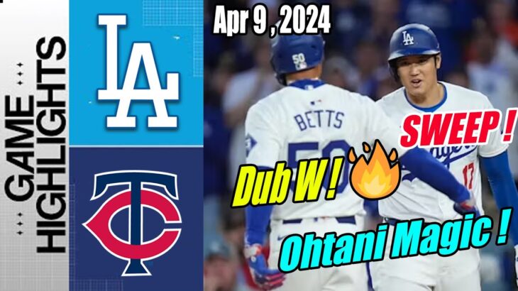 Los Angeles Dodgers vs Minnesota Twins [Highlights] | Home Run SWEEP !!! 2 HR, 12 Ks ! 😤