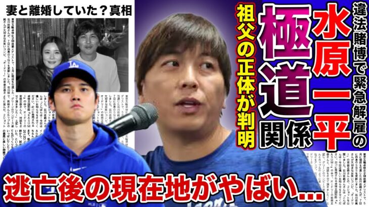 【衝撃】違法賭博の水原一平とヤクザの関係が判明！？逃亡を可能にした祖父の正体に一同驚愕…！！MLB選手大谷翔平の元通訳の現在地….隠し続けた経歴に驚きを隠せない！