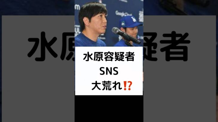 水原容疑者 SNS 大荒れ⁉️ #水原一平 #容疑者 #Instagram #コメント欄 #大荒れ #同情の余地なし #大谷翔平 #ドジャース #SNS #shorts