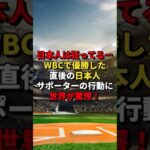 日本人は狂ってる…WBCで優勝した直後の日本人サポーターの行動に世界が驚愕！#日本 #海外の反応