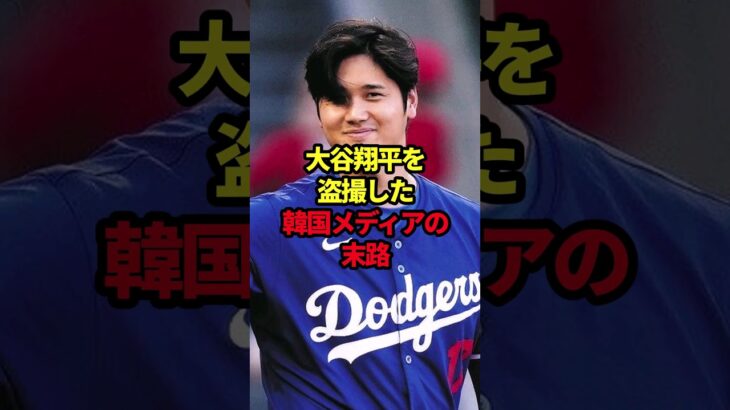 大谷翔平を盗撮した韓国メディアの末路 #野球#大谷翔平#野球解説