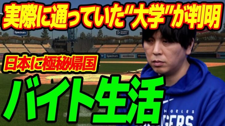 水原一平が実際に通っていた“大学”が判明…妻に待ち受ける“試練”の数々に言葉を失う…日本に極秘帰国でバイト生活でその日暮らしの真相に驚きを隠せない…