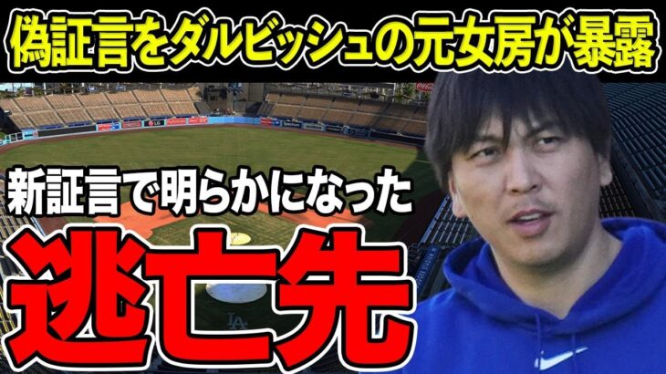 水原一平の偽証言をダルビッシュの元女房が暴露…「自分が全部被った」発言の真相に言葉を失う…新証言で明らかになった現在の逃亡先に驚きを隠せない…