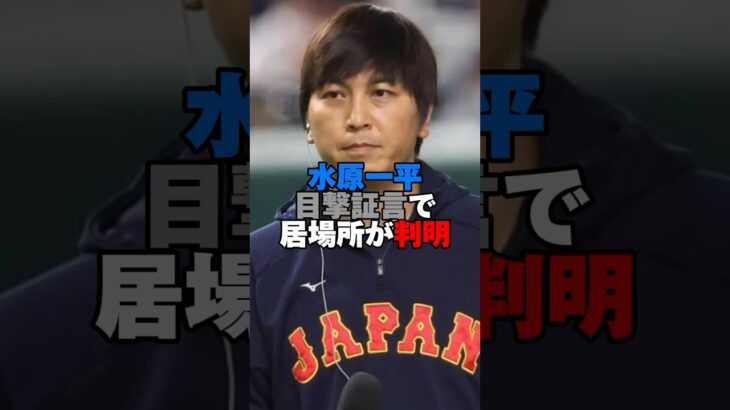 水原一平、目撃証言で居場所が判明,#大谷翔平 #水原一平