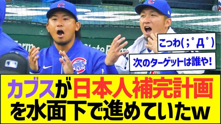 カブスが日本人補完計画を水面下で進めていたww【プロ野球なんJ反応】