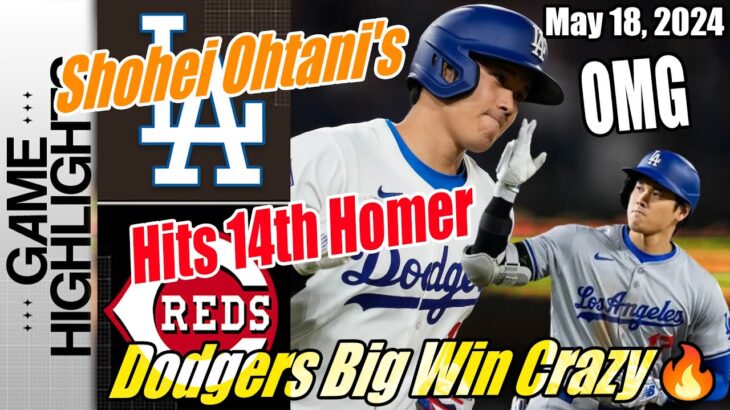 Dodgers vs Reds [TODAY] Highlights | Ohtani’s Hits 14th Homer | Shohei Ohtani Day with a homer! 💥💥💥