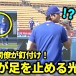 ピッチング練習をする大谷に同僚がまさかの・・「かっこよすぎる！」大谷の優しさに思わず感動！I#大谷翔平 #ドジャース #二刀流