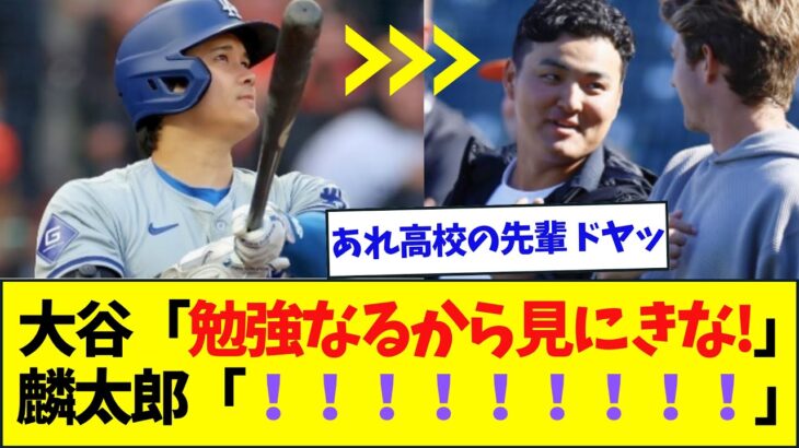 大谷翔平、試合を観戦に来た佐々木麟太郎とのやり取りを明かす【なんJなんG反応】【2ch5ch】