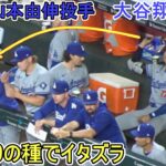 山本由伸投手にひまわりの種でイタズラ【大谷翔平選手】～シリーズ２戦目～Shohei Ohtani vs DBucks 2024