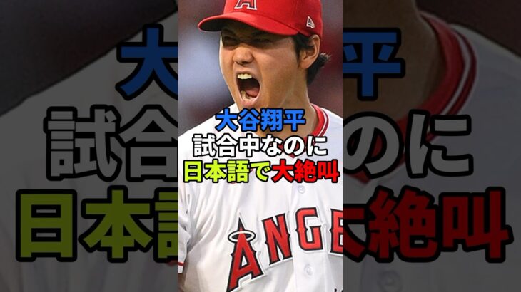 大谷翔平が試合中なのに日本語で大絶叫。#大谷翔平 #田中真美子 #芸能人