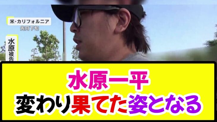 【悲報】水原一平、変わり果てた姿となる《なんj反応集》