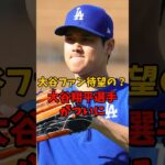 大谷翔平選手がついに…