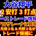 大谷翔平２安打3打点で５連勝に貢献🦄 2024年MLBトレード補強情報‼️ ドジャースが外野手 アロザレーナに興味‼️ 興味はクロシェ&スクーバル ロバート&アロザレーナ‼️ 山本由伸 今季復帰確信