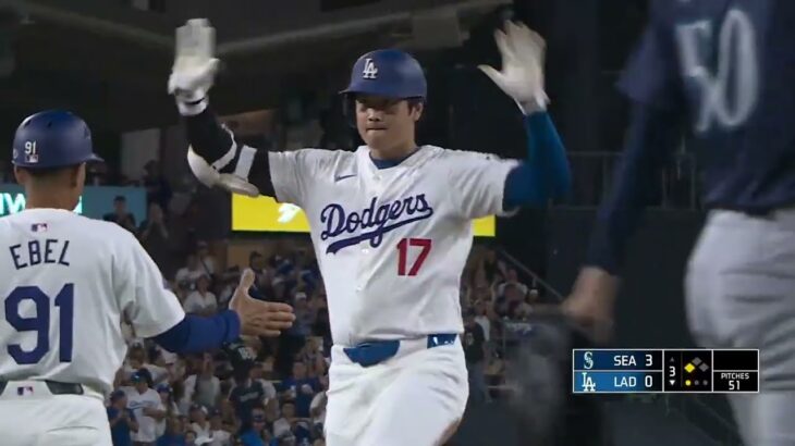 20240821 ドジャース大谷翔平選手3塁打！/Dodgers Shohei Ohtani three-base hit!