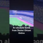 An absolute bomb from Shohei Ohtani online #baseball #mlbtheshow2024 #god #shorts #fyp