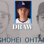 Draw a face  Shohei Ohtani  drawing tutorials大谷翔平